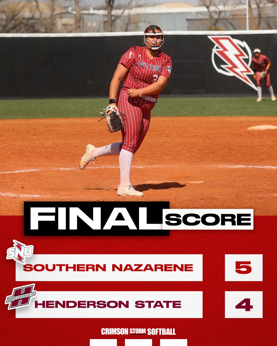 𝐖𝐀𝐋𝐊 𝐎𝐅𝐅 𝐖𝐈𝐍𝐍𝐄𝐑 🧹

Kristen Mullendore walks it off to secure the sweep over Henderson State!

#BoltsUp⚡️