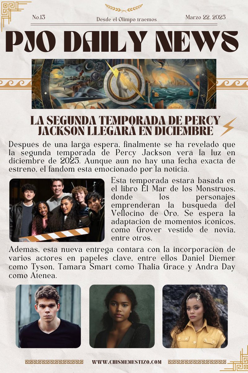 diarioolimpicoo's tweet photo. Queridos semidioses!! después de mucha espera nos alegra informarles que volvimos con la edición No.13 del periódico mestizo, esperamos la disfruten⚡️👀📰 https://t.co/NKtHuefvJy