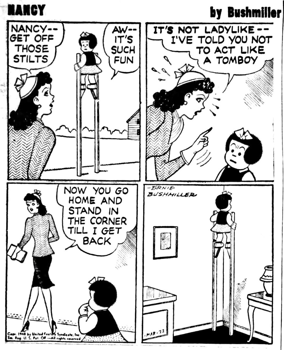 Nancy Comics by Ernie Bushmiller tweet media