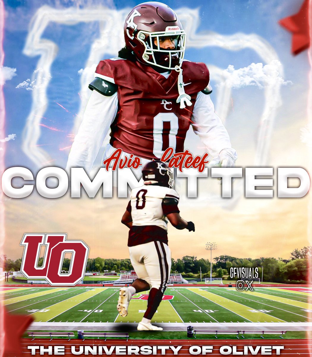 Avio Lateef (UNDERRATED) (@lateef_avio) on Twitter photo I am blessed to announce my commitment to <a href="/UOlivetfootball/">The University of Olivet Football</a> thank you to everyone who has supported me. #Gocomets <a href="/MIexposure/">Michigan exposure</a> <a href="/PrepRedzoneMI/">Prep Redzone Michigan</a> <a href="/MaroonGiantsFB/">KC Football</a> I am blessed to announce my commitment to <a href="/UOlivetfootball/">The University of Olivet Football</a> thank you to everyone who has supported me. #Gocomets <a href="/MIexposure/">Michigan exposure</a> <a href="/PrepRedzoneMI/">Prep Redzone Michigan</a> <a href="/MaroonGiantsFB/">KC Football</a>