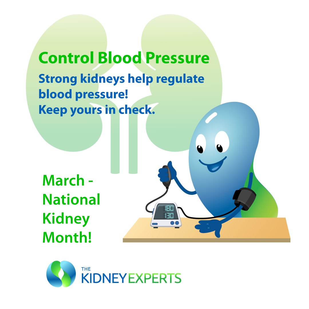 High blood pressure can damage kidneys! Protect these vital organs by monitoring your BP regularly and working with your doctor to keep it in check. #KidneyMonth #TKE #BloodPressure #KnowYourNumbers