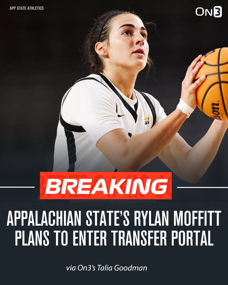 Appalachian State’s Rylan Moffitt intends to enter the transfer portal, sources told <a href="/On3sports/">On3</a>. 

The 6-0 junior averaged 6.1 ppg and 4.6 rpg this season. 

TRACKER: on3.com/her/news/on3-2…