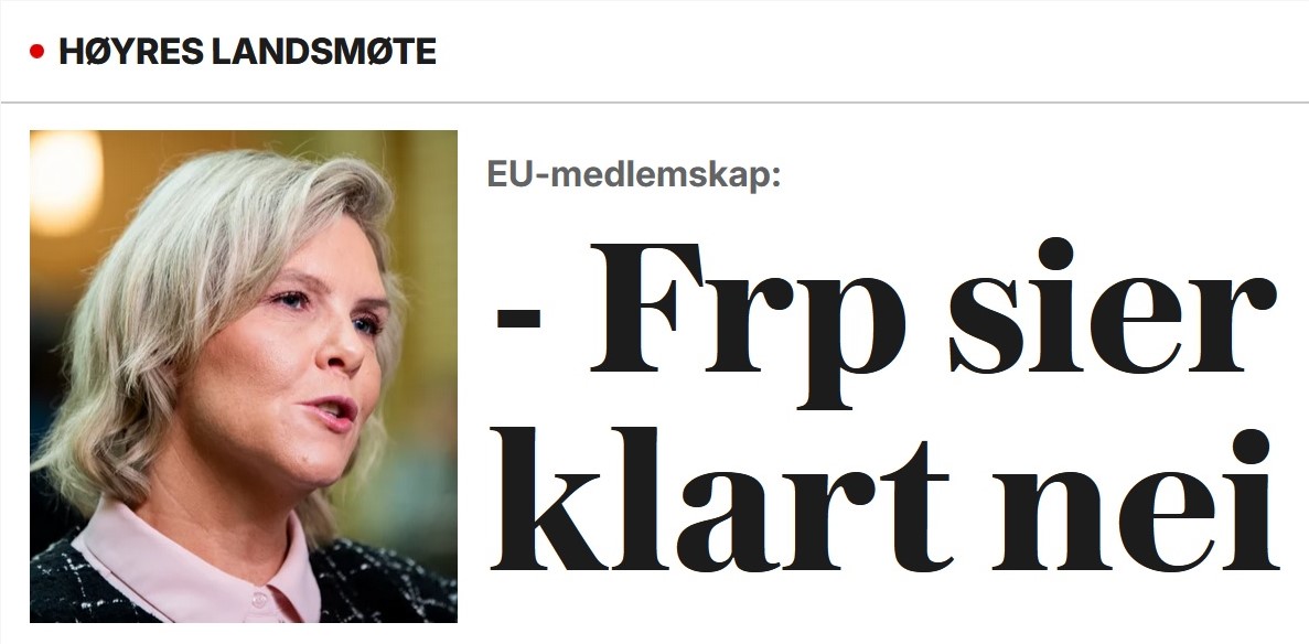 LukasJohansenX's tweet photo. Klokt av Sylvi! - Frp sier klart nei til EU-medlemskap!

KrF og Senterpartiet sier også Nei til EU

Også småpartiene INP, ND, Konservativt sier Nei til EU! https://t.co/QLLubSCaLR