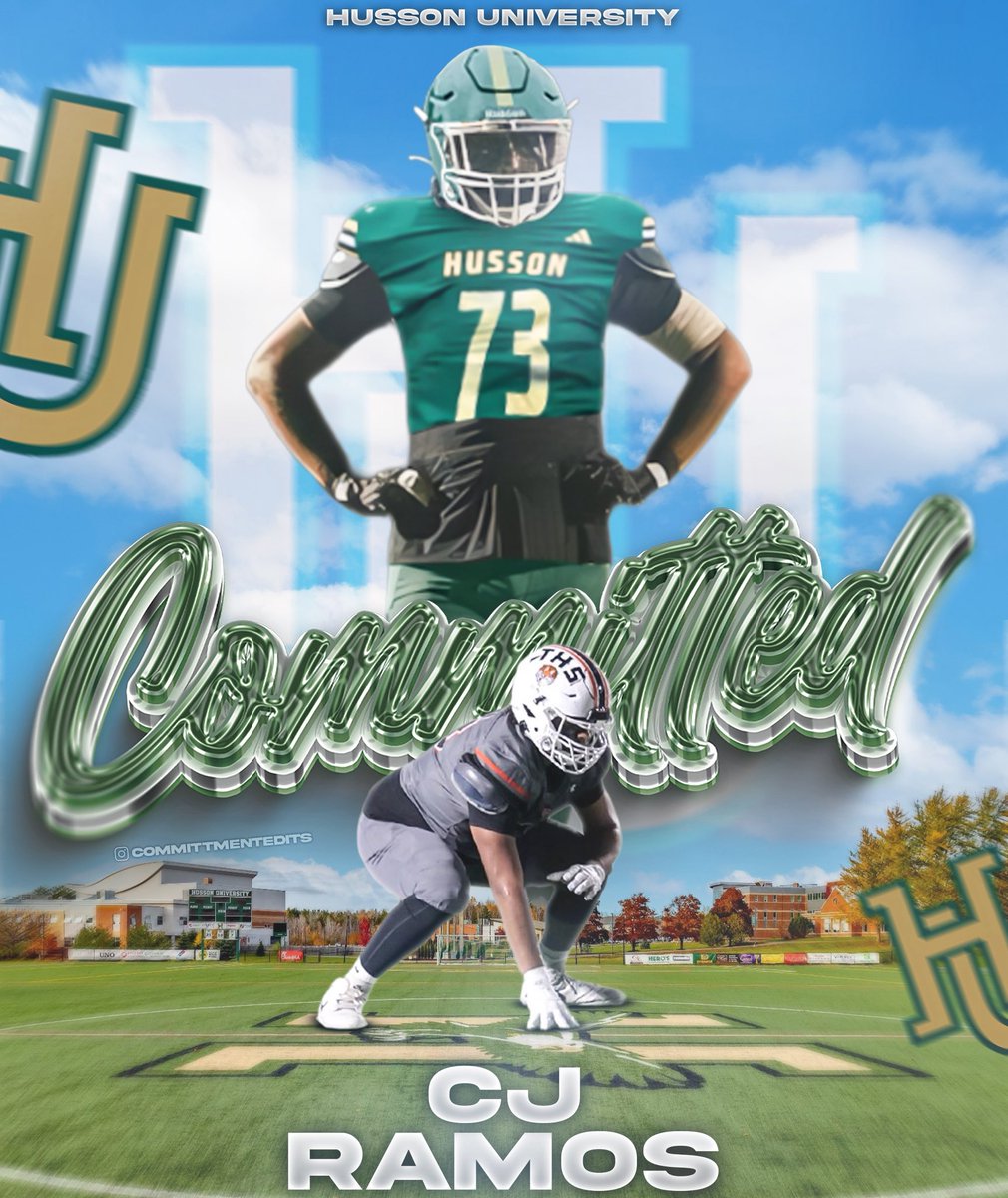 Carlos “CJ” Ramos (@cjraamoss) on Twitter photo Happy to announce that I will be continuing my athletic and academic career at Husson University. 100% Committed💚 Go eagles 🦅 <a href="/HussonU/">Husson University</a> <a href="/CoachVreeland/">Greg Vreeland</a> <a href="/TauntonFootball/">THSFootball</a> Happy to announce that I will be continuing my athletic and academic career at Husson University. 100% Committed💚 Go eagles 🦅 <a href="/HussonU/">Husson University</a> <a href="/CoachVreeland/">Greg Vreeland</a> <a href="/TauntonFootball/">THSFootball</a>
