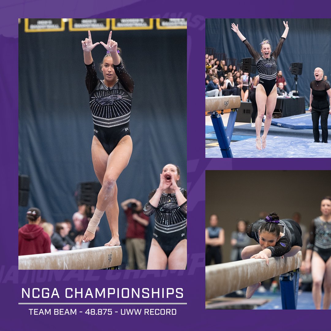 The Warhawks capped the NCGA Championships with a UWW RECORD 48.875 on the balance beam! 

📸 Andy Ognenoff