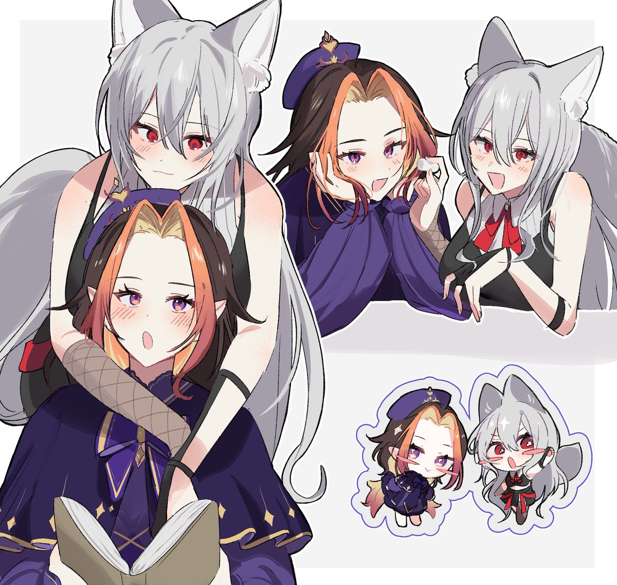 gift_winters's tweet photo. I got a skeb of me and @Nichiiyu 
artist: https://t.co/Z5hPHmvFJL https://t.co/mq3ZSmSWxa