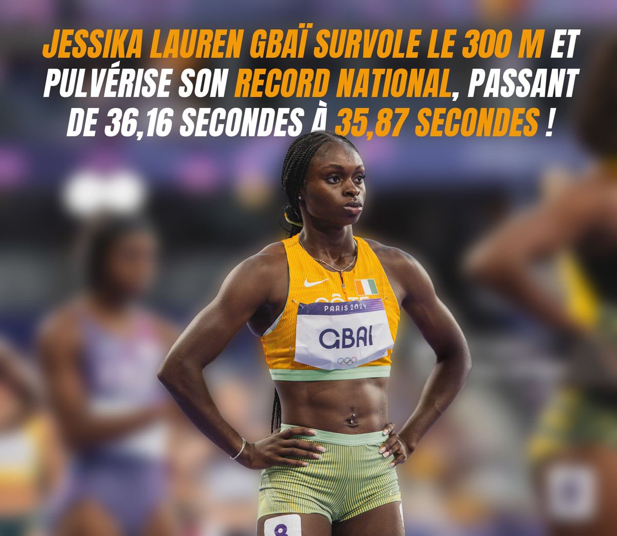 policedusport's tweet photo. 🏃🏽‍♂️‍➡️ Guy Lebon ATTOUNGBRÉ fait tomber un record vieux de 44 ans au triple saut !

🏃🏾‍♀️‍➡️Detentrice du record national sur 300m, Jessika Lauren GBAÏ pulvérise son propre record !

📲 Details 👉🏾 https://t.co/uItSEqmki9

#PoliceDuSport #Athletisme #CotedIvoire #CIV https://t.co/JUZvs5IDgN