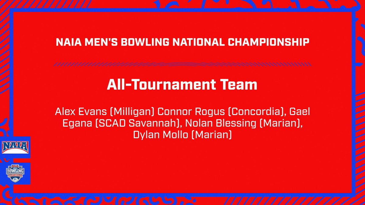 🎳🏆 Congratulations to the 2025 NAIA Men’s Bowling All-Tournament Team! 🏆🎳

After three days of intense competition, these incredible athletes have earned their spot on the NAIA Men’s Bowling All-Tournament Team‼️