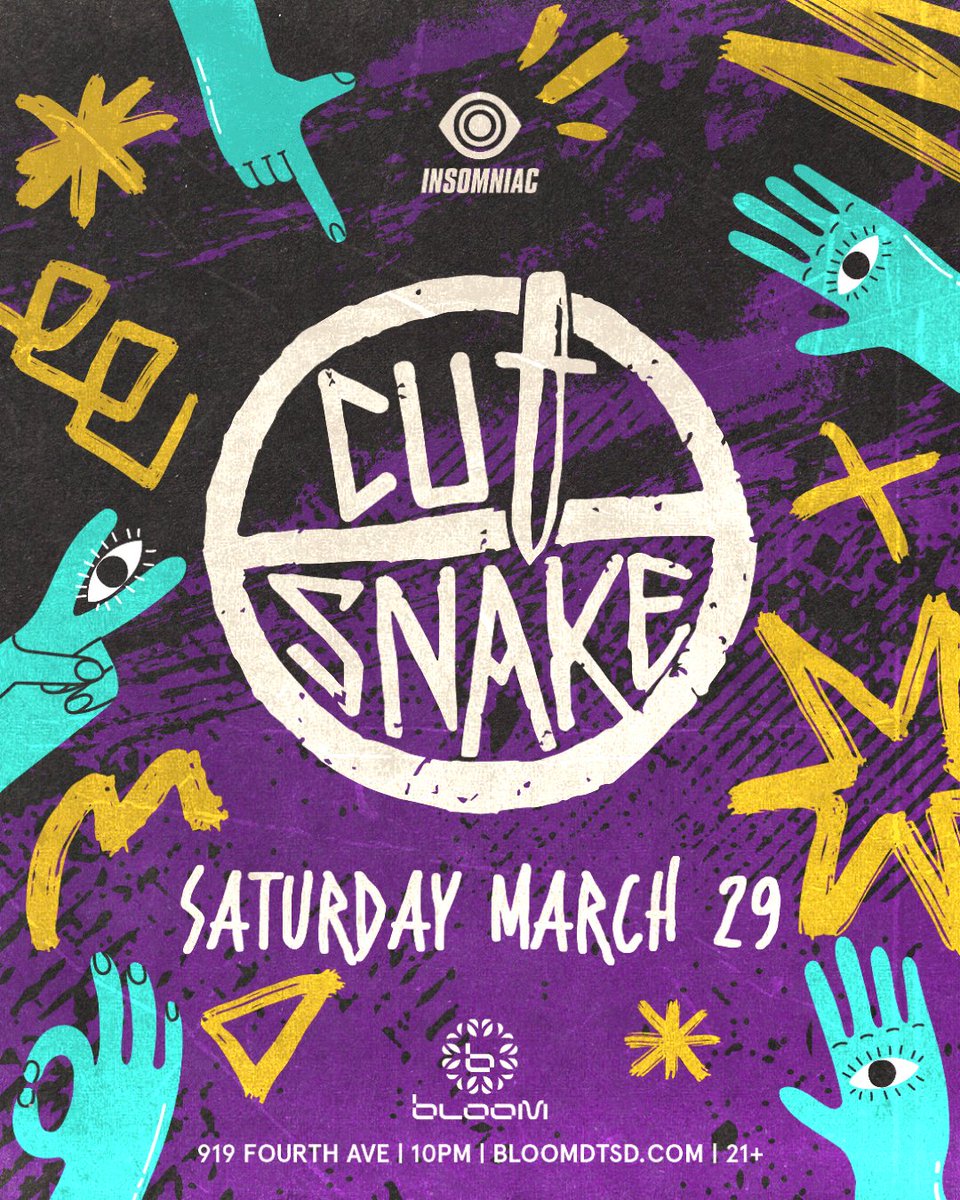 No plans next Saturday? <a href="/cutsnake/">Cut Snake</a> comes to #SanDiego for a fun time

FREE rsvp 👉linktr.ee/SCEE