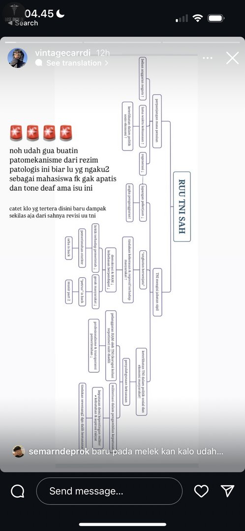 BaseAnakFK's tweet photo. izin dok,  teman ku buat patomekanisme tentang RUU TNI 😅 supaya teman-teman sejawat familiar dan melek soal ini! https://t.co/rRRM2CIPiJ