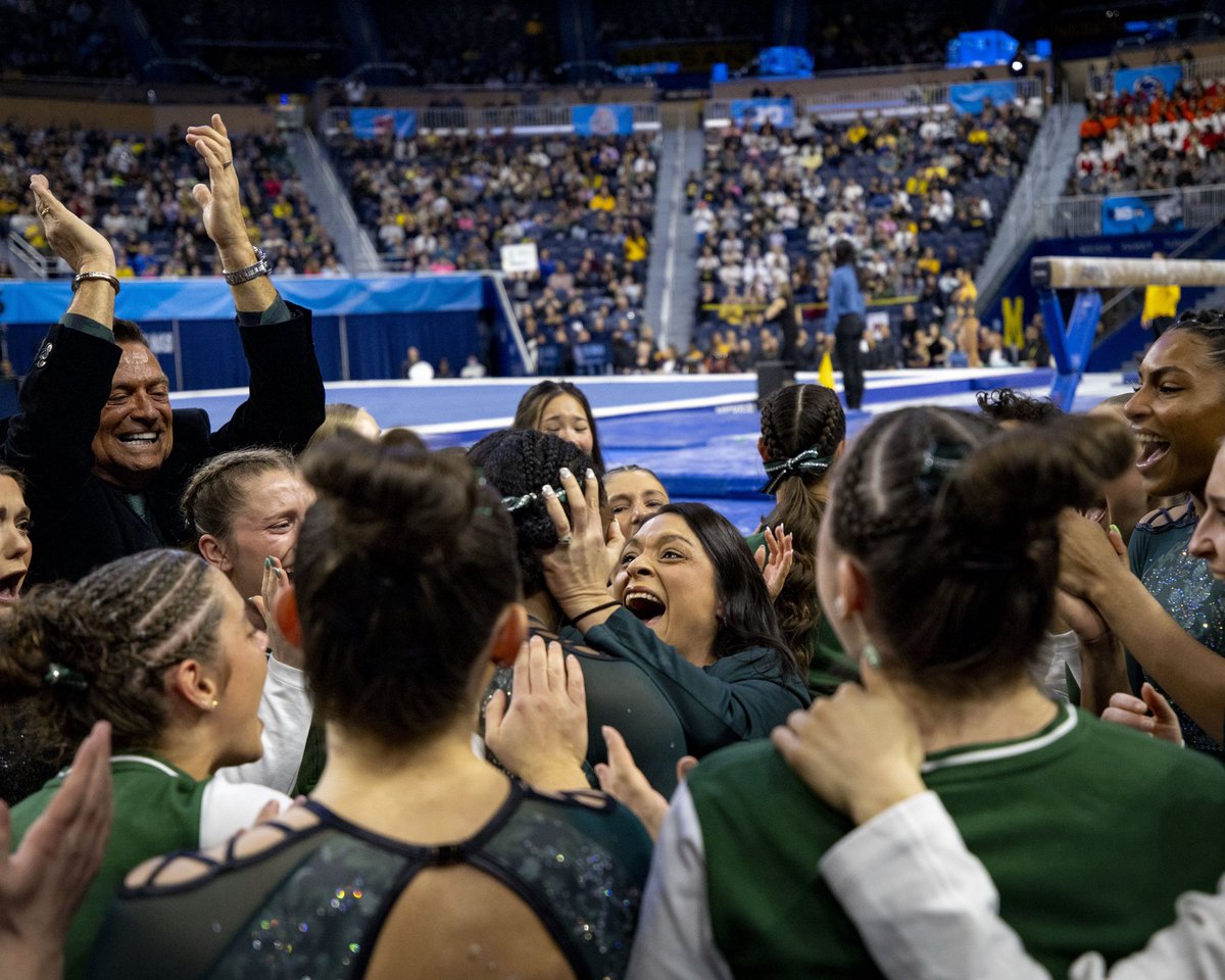 All the feels for Gabi Stephen’s perfect 10 🥹

#B1GWGym x <a href="/MSU_Gymnastics/">Michigan State Gymnastics</a>