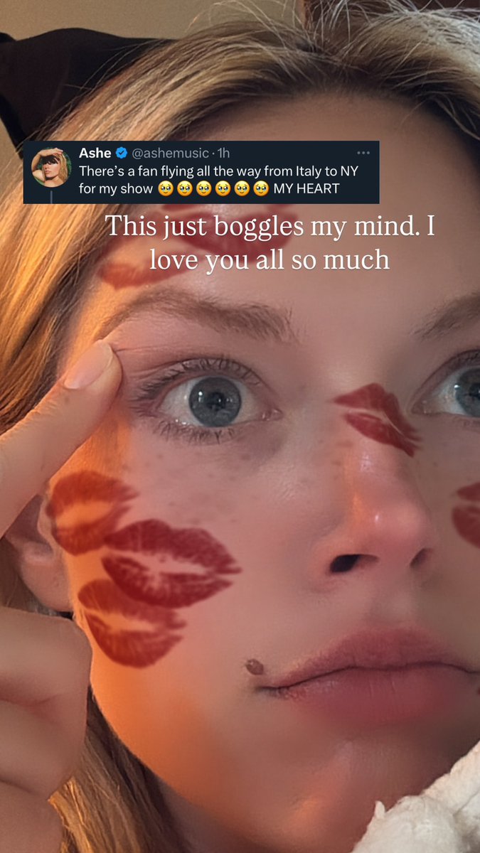 📲 | Ashe via Instagram Story! 

“Isso me deixa impressionada. Eu amo vocês demais”