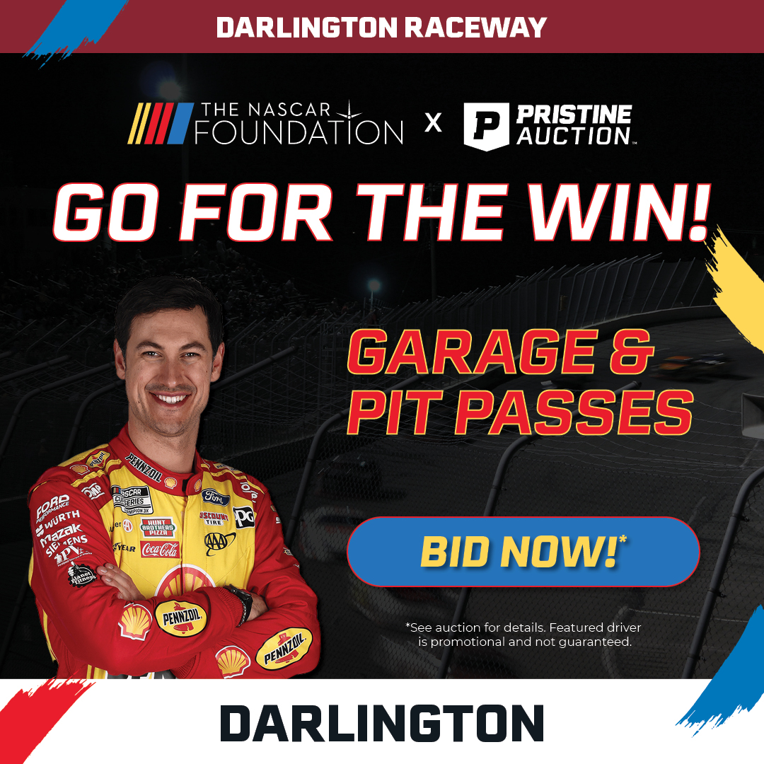 PristineAuction's tweet image. 🏁 Get VIP access to the Goodyear 400 at Darlington! 🚗💨 Snag your NASCAR Garage &amp;amp; Pit Passes for April 5-6, 2025 &amp;amp; get up close to the action! 🎟️🔥 Don’t miss out! #Goodyear400 #NASCAR #PitPass&quot;

🎟️ Bid now: pristineauction.com/a10323764-NASC…