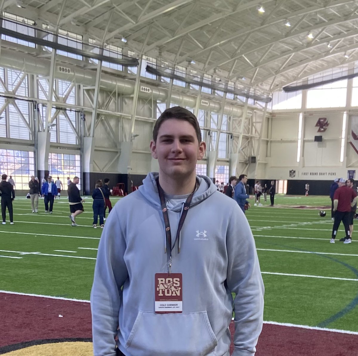 Cole Cormier (@cole_cormier92) on Twitter photo Had a great time today on campus for spring practice <a href="/BCFootball/">Boston College Football</a>! Thank you for the chance to get a better look at your program and school!
<a href="/BillOBrienBC/">Bill OโBrien</a> <a href="/KamrynRodrigue/">Kamryn Rodriguez</a>
<a href="/coach_spinnato/">Coach Spinnato</a> <a href="/CRHFootball/">Choate Rosemary Hall Football ๐</a> Had a great time today on campus for spring practice <a href="/BCFootball/">Boston College Football</a>! Thank you for the chance to get a better look at your program and school!
<a href="/BillOBrienBC/">Bill OโBrien</a> <a href="/KamrynRodrigue/">Kamryn Rodriguez</a>
<a href="/coach_spinnato/">Coach Spinnato</a> <a href="/CRHFootball/">Choate Rosemary Hall Football ๐</a>