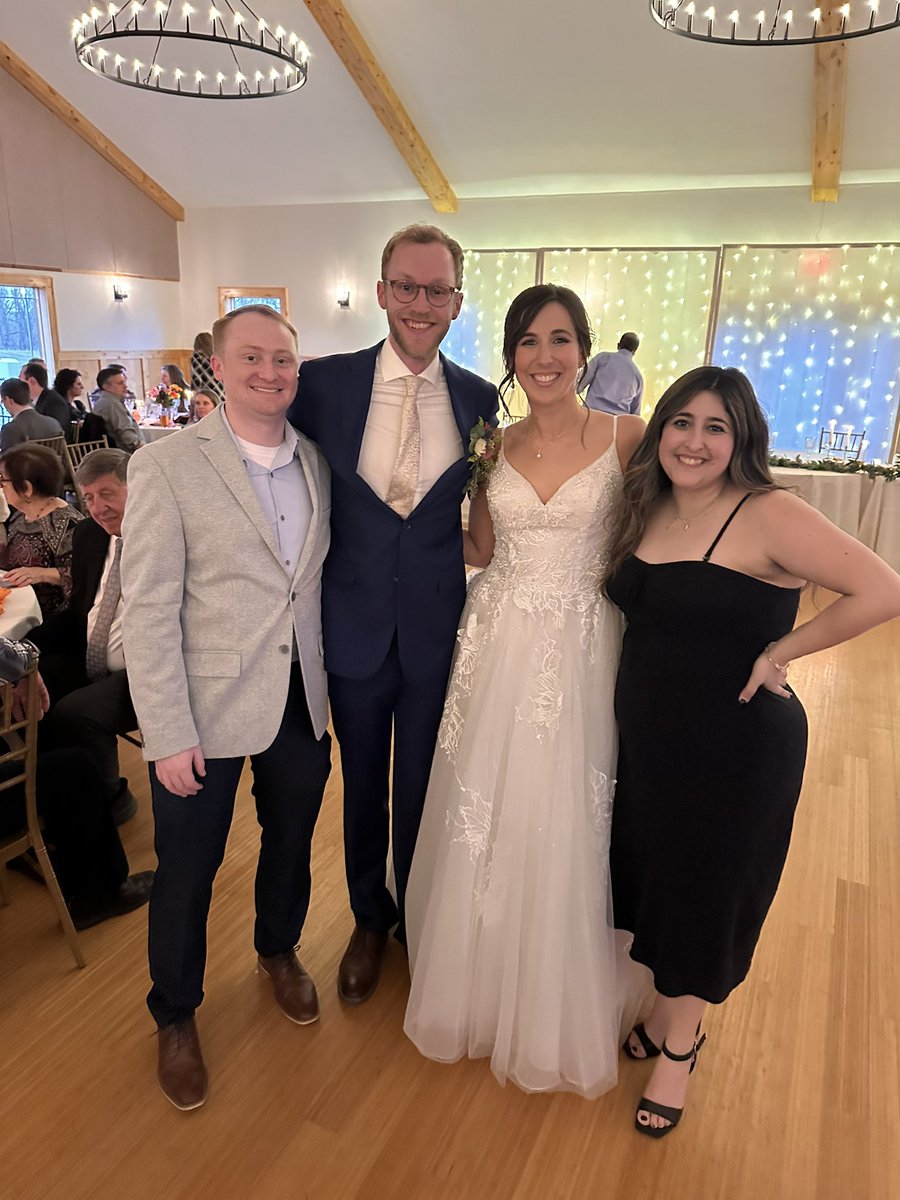 Jacqueline (@jacquelinecord) on Twitter photo Congratulations to the new Mr. and Mrs. Visser! So happy to witness the love you and Sam have for each other. I will be honest…. I did tear up a tiny bit during the ceremony. ❤️ <a href="/BenVisser43/">Ben Visser</a> <a href="/AidenJWyatt/">Aiden Wyatt</a>
(Wrestling was playing on my phone as this photo was taken) Congratulations to the new Mr. and Mrs. Visser! So happy to witness the love you and Sam have for each other. I will be honest…. I did tear up a tiny bit during the ceremony. ❤️ <a href="/BenVisser43/">Ben Visser</a> <a href="/AidenJWyatt/">Aiden Wyatt</a>
(Wrestling was playing on my phone as this photo was taken)