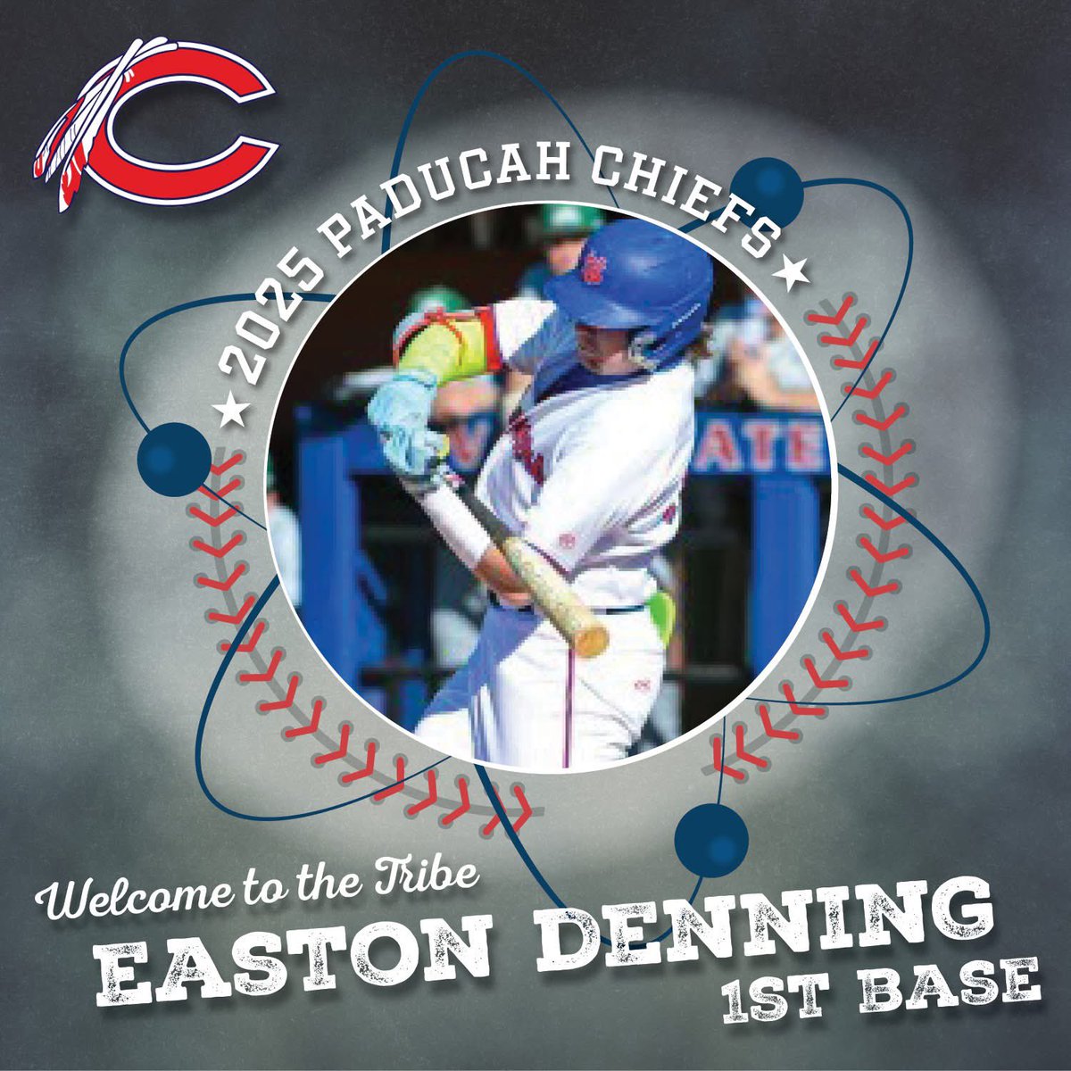 Welcome to the tribe, Easton Denning!  Easton is a 6'3", 225 lbs first baseman from McMinnville, TN.  He is a freshman biology major at Volunteer State Community College.  #OurTribe