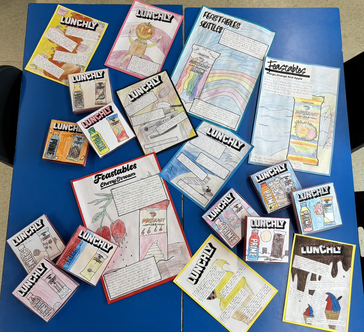 Tilery Primary (@tileryprimarysc) on Twitter photo Our Year 4 have finished their writing to persuade! Check out the adverts for <a href="/Feastables/">Feastables</a> and <a href="/Lunchly/">LUNCHLY</a>
Wonder what <a href="/MrBeast/">MrBeast</a> <a href="/LoganPaul/">Logan Paul</a> and <a href="/KSI/">ksi</a> would have to say about them?
<a href="/Sidemen/">Sidemen</a> <a href="/PrimeHydrate/">DrinkPrime</a> <a href="/prime_tracker/">PRIME Tracker</a> <a href="/SidemenClothing/">Sidemen Clothing</a> <a href="/impaulsive/">IMPAULSIVE</a>
#ksi #mrbeast #loganpaul #lunchly Our Year 4 have finished their writing to persuade! Check out the adverts for <a href="/Feastables/">Feastables</a> and <a href="/Lunchly/">LUNCHLY</a>
Wonder what <a href="/MrBeast/">MrBeast</a> <a href="/LoganPaul/">Logan Paul</a> and <a href="/KSI/">ksi</a> would have to say about them?
<a href="/Sidemen/">Sidemen</a> <a href="/PrimeHydrate/">DrinkPrime</a> <a href="/prime_tracker/">PRIME Tracker</a> <a href="/SidemenClothing/">Sidemen Clothing</a> <a href="/impaulsive/">IMPAULSIVE</a>
#ksi #mrbeast #loganpaul #lunchly