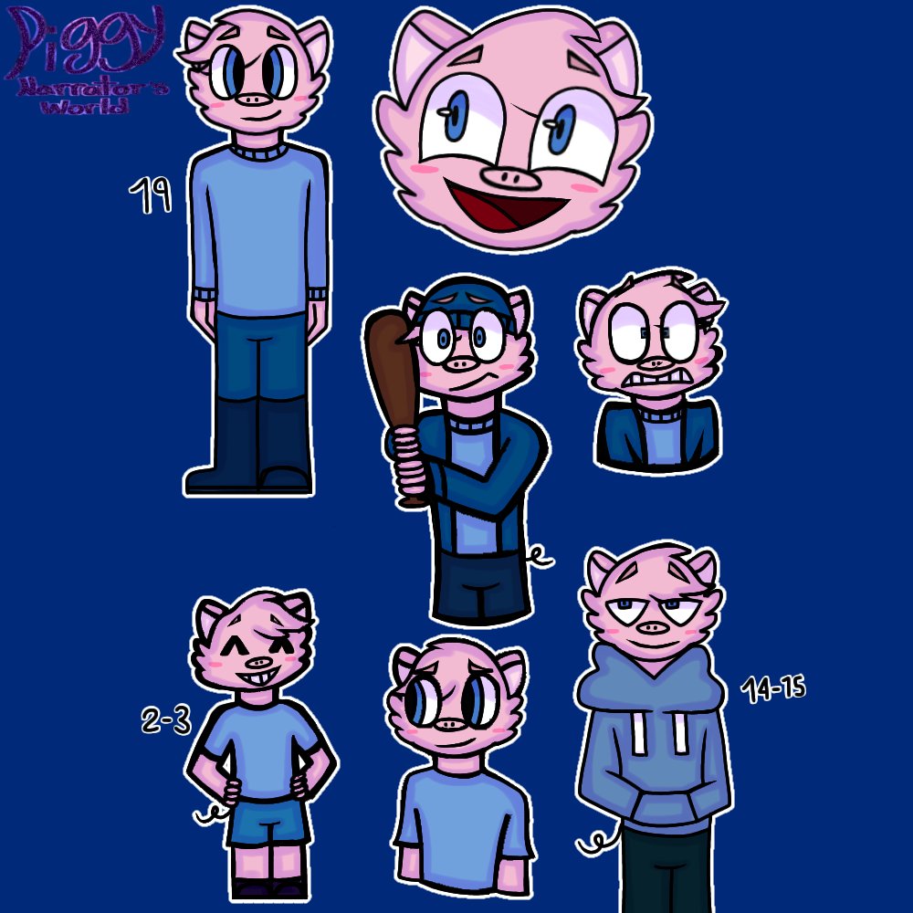 Sheyfox1's tweet image. Diseños de la familia pig en mi Au de Piggy &quot;Narrator&apos;s World&quot;
Mi Au está mayormente basado en la serie por lo tanto en la historia será incluido el nuevo bebé, así que su diseño queda pendiente

#robloxpiggy  #piggyau #piggynw  #piggypenny #piggygeorge #piggymother #piggyfather