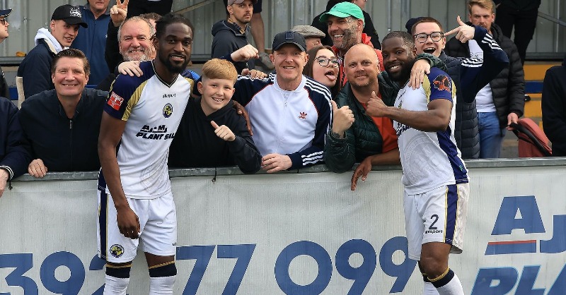 Loud and proud in backing the lads yesterday 👏

Amazing support as always Hawks

#HWFC #COYH