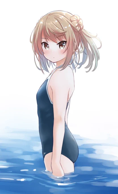 ていうか、もう暖かいから水着でいいじゃん#寒い時こそ水着絵を貼ろう 