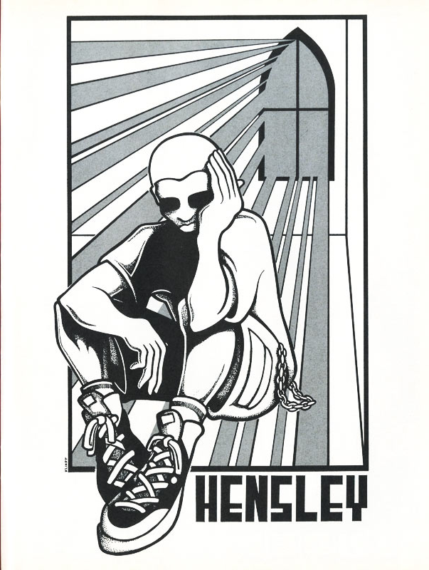 Matt Hensley "stain glass" graphic | 1990