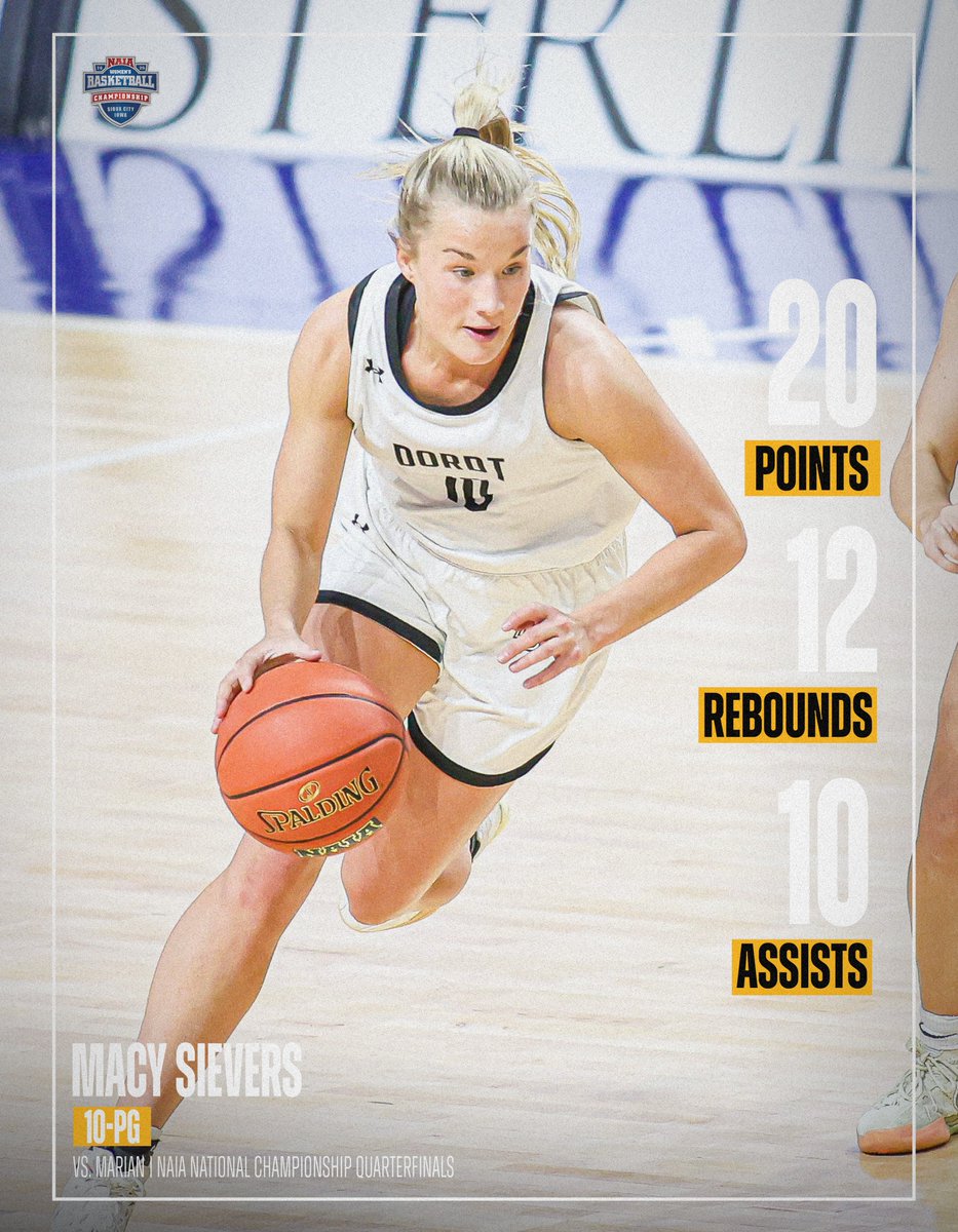 Sievers leads the Defenders to the Fab Four with a triple double!

#DefenderWay