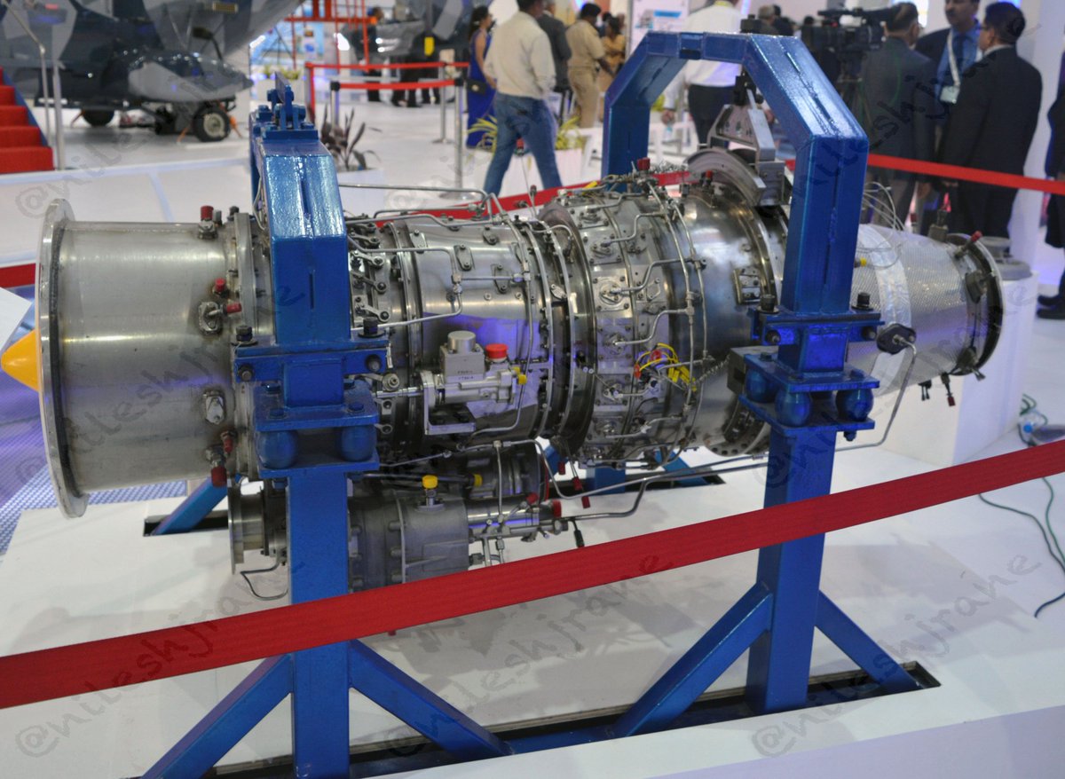 shreedharsingh9's tweet photo. HTFE-25
HTFE 25 is a low by-pass twin spool mixed flow turbofan engine, being developed by AERDC, HAL. It has a 3 stage LP compressor, 5 stage HP compressor and air cooled high efficient turbine blades. It is a medium thrust class engine https://t.co/QtpDhpbSDj