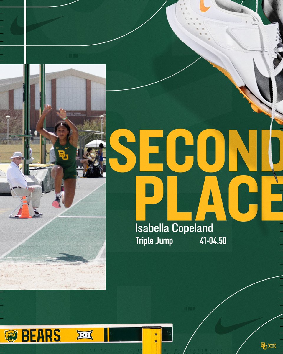 GOLD AND SILVER IN TRIPLE JUMP 🏆

#SicEm🐻