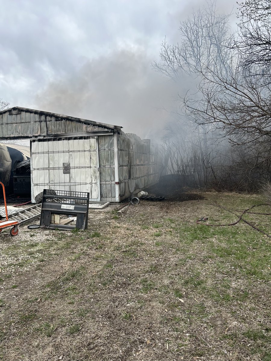 gcfpd's tweet photo. B91 responded mutual aid with Central Cass on an outbuilding fire. https://t.co/OJbT1yZg19