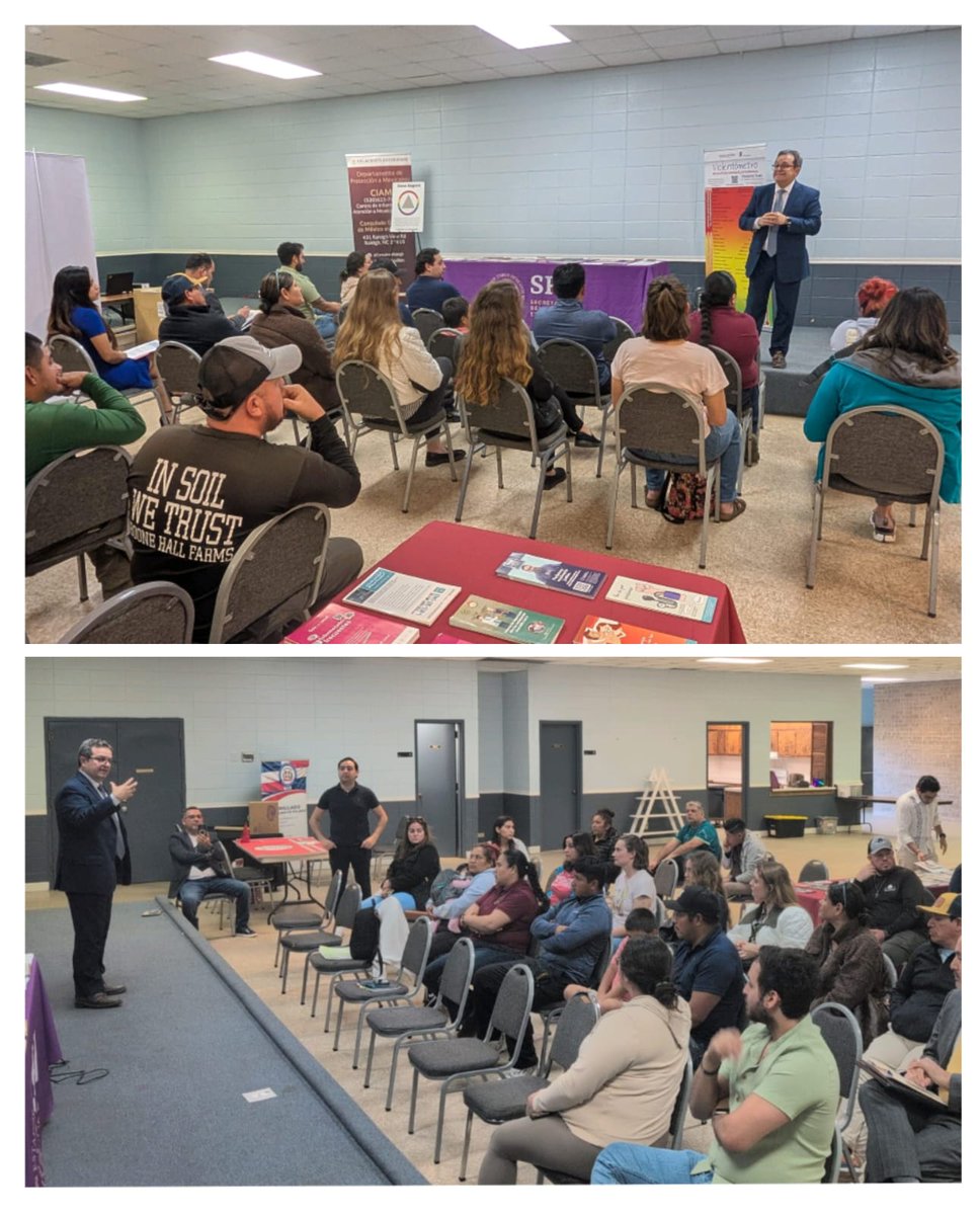 Consulmex Raleigh (@consulmexrlm) on Twitter photo Taller informativo ‘Conoce y ejerce tus derechos’ en Charleston, CS
Compartimos información sobre Protección Preventiva y Asistencia Legal, herramientas clave para la seguridad y el bienestar de la comunidad
🇲🇽🤝🇺🇸
#ConoceyEjercetusDerechos
<a href="/SRE_mx/">Relaciones Exteriores</a>
<a href="/EmbamexEUA/">Embassy of Mexico in the U.S.</a>
<a href="/vcalva/">Vanessa Calva Ruiz (she/ella)</a> Taller informativo ‘Conoce y ejerce tus derechos’ en Charleston, CS
Compartimos información sobre Protección Preventiva y Asistencia Legal, herramientas clave para la seguridad y el bienestar de la comunidad
🇲🇽🤝🇺🇸
#ConoceyEjercetusDerechos
<a href="/SRE_mx/">Relaciones Exteriores</a>
<a href="/EmbamexEUA/">Embassy of Mexico in the U.S.</a>
<a href="/vcalva/">Vanessa Calva Ruiz (she/ella)</a>