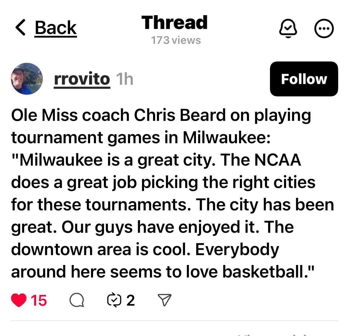 A city is only as good as the stories it tells. 

#Milwaukee
#MarchMadness