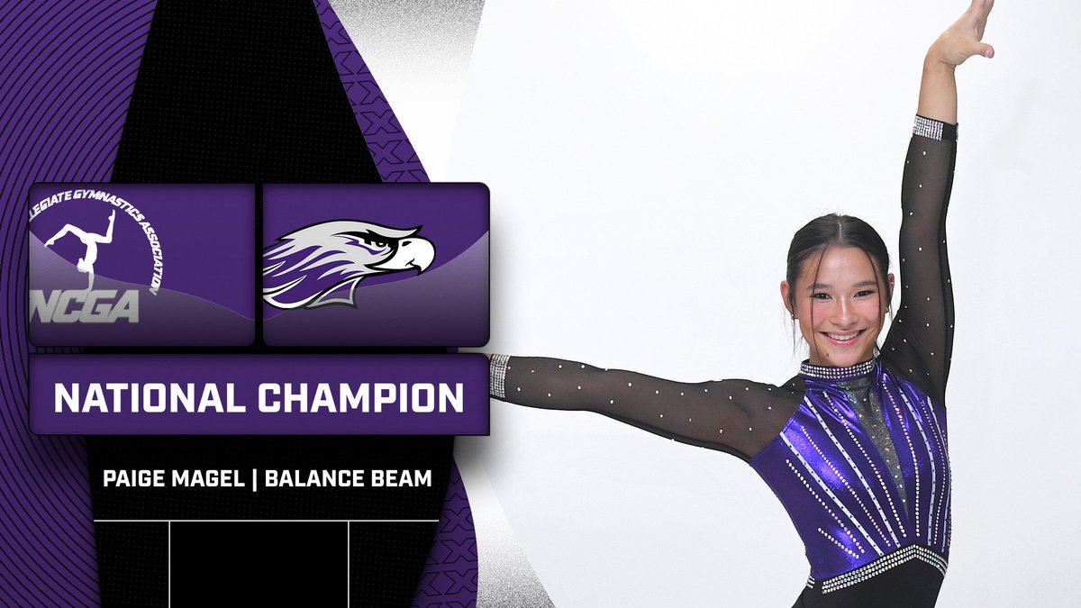 NATIONAL CHAMPION! Paige Magel is golden at the NCGA Championships with a 9.85 to share the national title with Tegan!