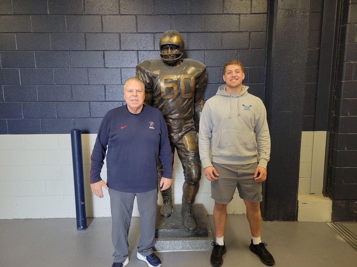 Cameron Stepp (@cameronstepp2) on Twitter photo Really enjoyed my <a href="/PennFB/">Penn Football</a> Junior Day visit! Grateful for my time with all the coaches. A special thanks to <a href="/CoachHughesUP/">Hank Hughes</a> for the private tour and <a href="/CoachPriore/">Coach P</a> for the personal meeting. BE GREAT!
<a href="/CoachBobBenson/">Bob Benson</a> <a href="/Greg_Chimera/">Greg Chimera</a> <a href="/CoachDupont/">Jon Dupont</a>
<a href="/_Ryan_Nelson/">Ryan Nelson</a> <a href="/FTRreport/">Fast Track Recruits</a> <a href="/CMW_Football1/">C Milton Wright Football</a> Really enjoyed my <a href="/PennFB/">Penn Football</a> Junior Day visit! Grateful for my time with all the coaches. A special thanks to <a href="/CoachHughesUP/">Hank Hughes</a> for the private tour and <a href="/CoachPriore/">Coach P</a> for the personal meeting. BE GREAT!
<a href="/CoachBobBenson/">Bob Benson</a> <a href="/Greg_Chimera/">Greg Chimera</a> <a href="/CoachDupont/">Jon Dupont</a>
<a href="/_Ryan_Nelson/">Ryan Nelson</a> <a href="/FTRreport/">Fast Track Recruits</a> <a href="/CMW_Football1/">C Milton Wright Football</a>