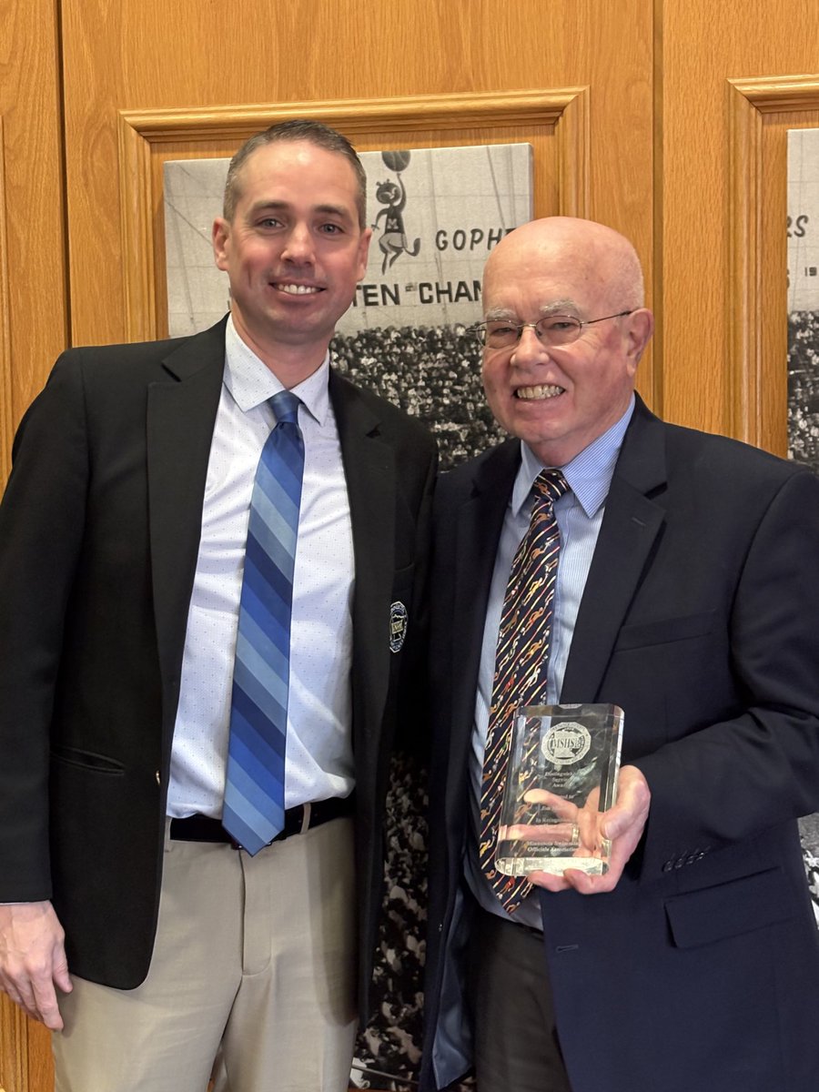 PLLakers's tweet photo. So great to celebrate with my dad and family today as he received the MSHSL Officials Distinguished Service Award for his years of commitment and service to the high school swimming and diving community! https://t.co/6k8QIeKWU6