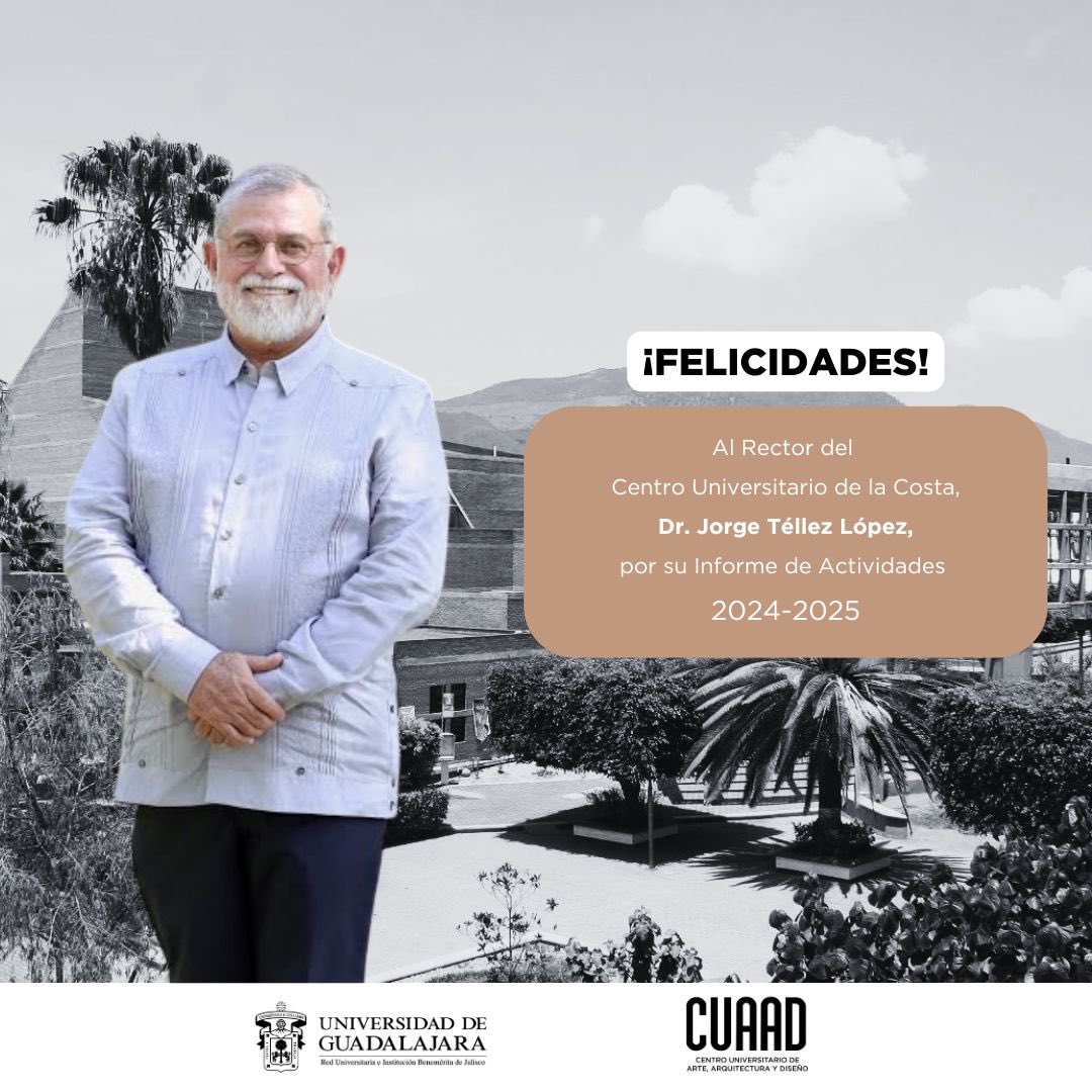 Felicidades al Dr. Jorge Téllez y a la comunidad <a href="/CUCosta/">Centro Universitario de la Costa</a> por el incremento de miembros SNII, por sus nuevos espacios como la biblioteca, la Explanada Intercultural y el Mercado Escuela Estación Gourmet. 👏🏼