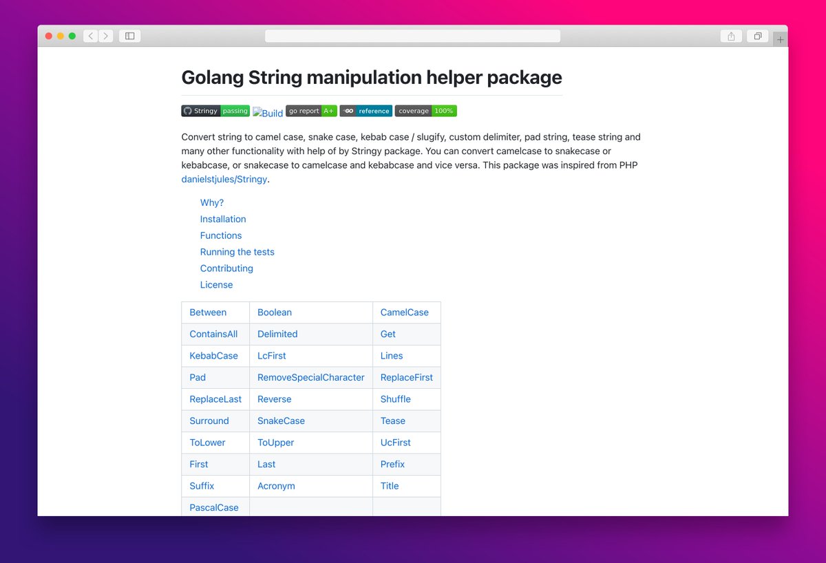essamamdani's tweet image. Golang String manipulation helper package
#golang #stringmanipulation #stringhelper