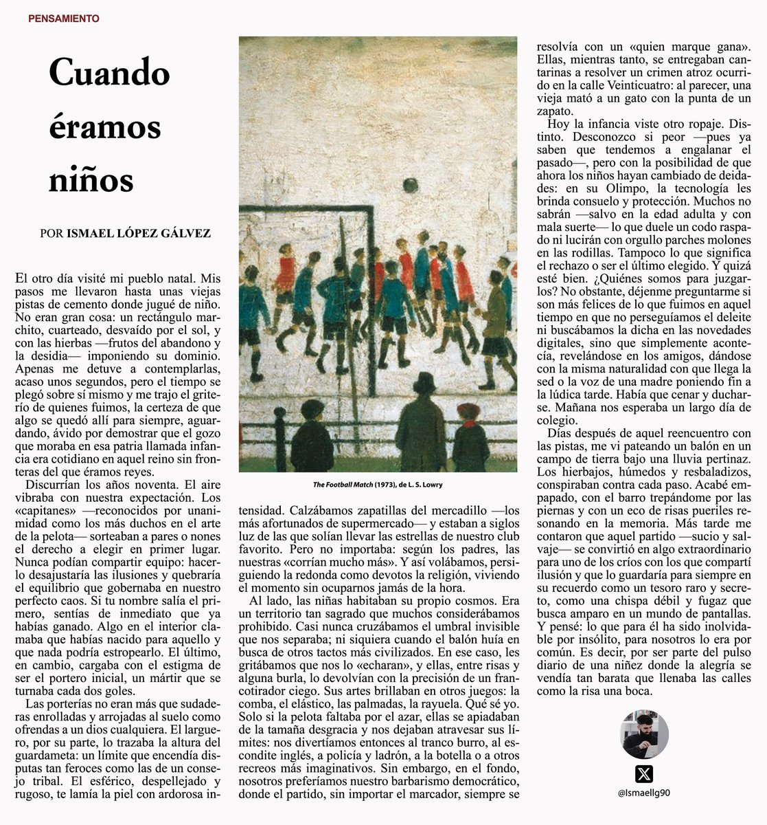 Ismaellg90's tweet photo. En la niñez, la felicidad no se buscaba; simplemente acontecía. https://t.co/w5KkihLCQo