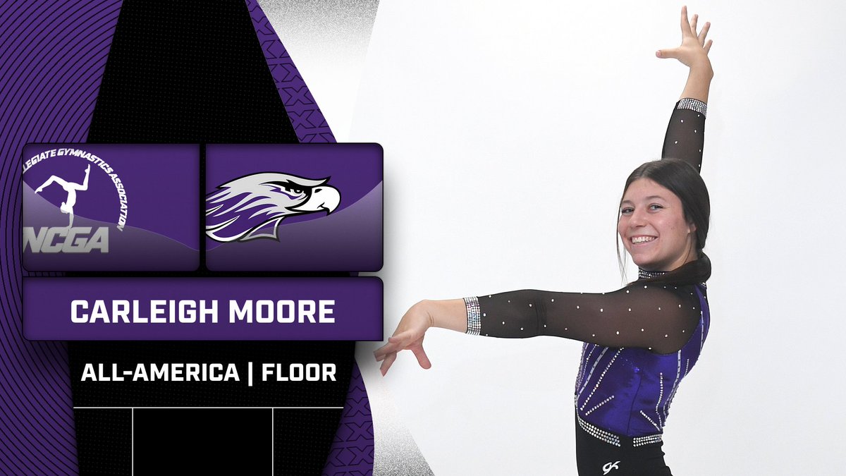ALL-AMERICA: With a 9.825 on the floor, Carleigh Moore finished tied for sixth and secure her first career All-America honor!
