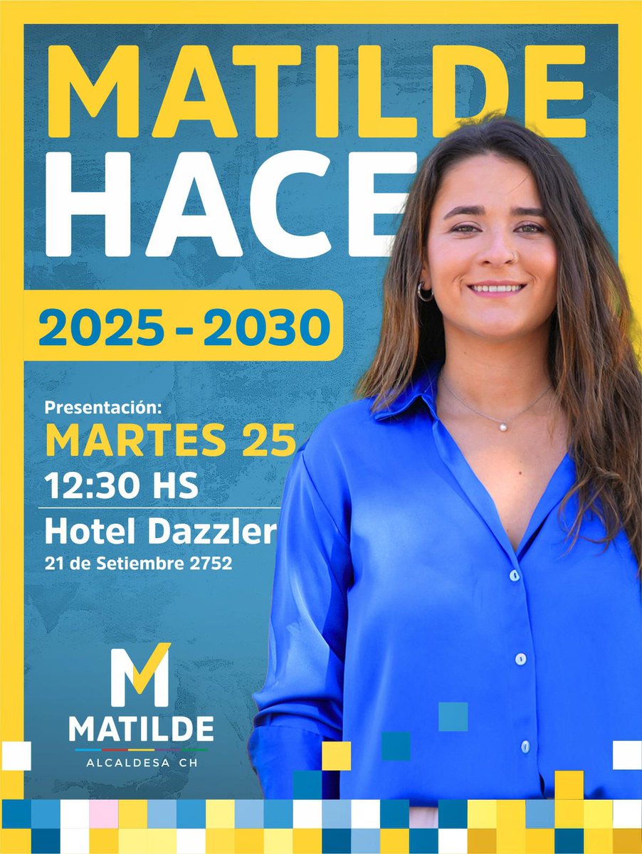 NatashaMartne17's tweet photo. Este martes 25 estaremos a apoyando a Matilde presentando las 120 propuestas para nuestro municipio CH. https://t.co/GDqs7mG4Gf