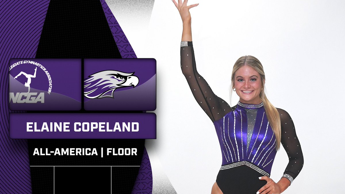 ALL-AMERICA: Elaine Copeland also scored a 9.825 on the floor to share sixth with Carleigh and register her first career All-America honor!