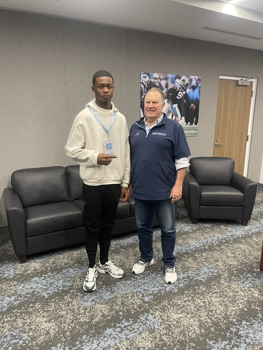Had a Amazing weekend at <a href="/UNCFootball/">Carolina Football</a> 🩵<a href="/Belichick_B/">Bill Belichick</a> <a href="/garrick_mcgee/">Garrick McGee</a> <a href="/ChrisJonesUNC/">Chris Jones</a> <a href="/JeremyO_Johnson/">Jeremy Johnson</a> <a href="/adamgorney/">Adam Gorney</a> <a href="/TomLoy247/">Tom Loy</a>