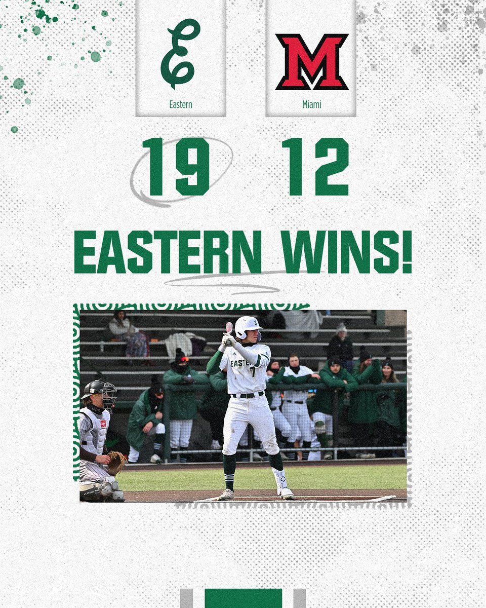 19 burger to conclude the series🤯
Career day for Hugo (5H, 6RBI, 2 2B, 2HR)✅
Double digit runs (19), hits (18), RBI (18), walks (11)👌

WENT. OFF.🔥🔥🔥

#EMUEagles | #HTR🔨🪨