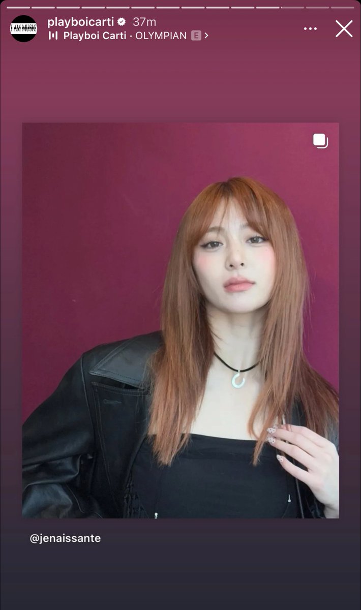 PLAYBOI CARTI REPOSTED YUNJIN INSTAGRAM UPDATE