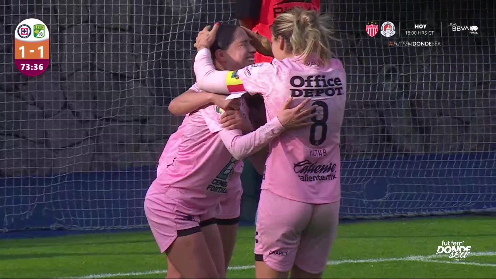 ¡Goooooool de @clubleonfemenil! 🦁Sindia Arteaga hace el segundo de la Fiera. 🔥#FutFemDondeSea I #SomosDesafiantes⚡️