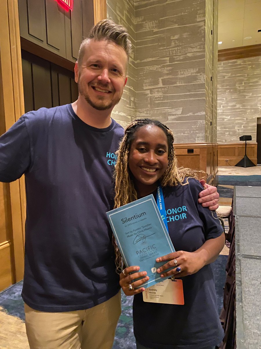 CTChorale's tweet image. We are so very proud of our tenor section leader Sydney McCree for making Chisholm history and performing in the National ACDA choir today! Her work ethic never ceases to amaze! #CTChorale #ACDA2025 #LivePurpleSingGold #LivingTheLegacy