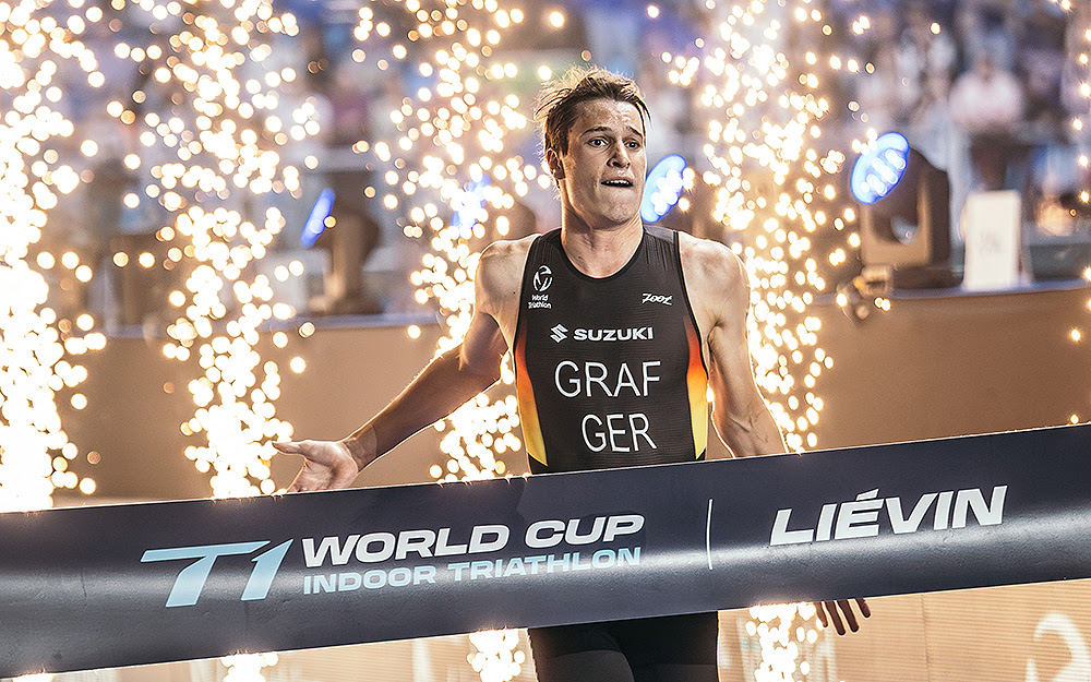 Henry Graf claimed victory at the T1 Liévin Indoor Triathlon Cup, outpacing Kiwi double Olympic medallist Hayden Wilde, who finished fifth after struggling in the swim.  sportzhub.com/article/henry-…