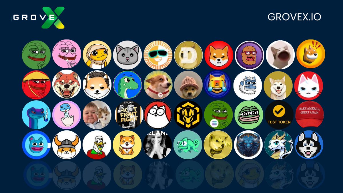 GroveXchange's tweet image. Which #memecoin is primed for the next big rebound? 🤔 
Tag the project below! 👇 #GroveX #Crypto