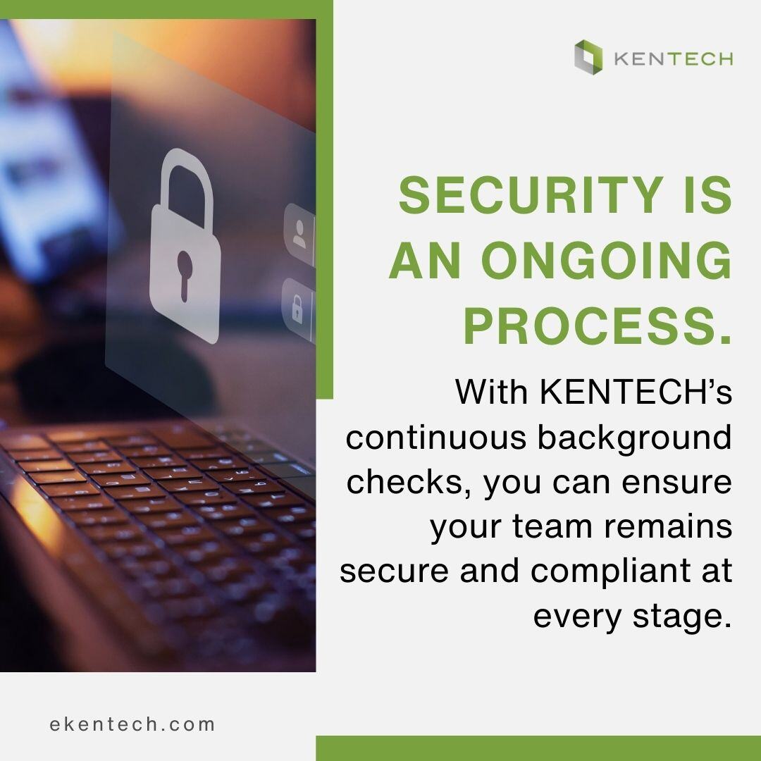 eKentech_'s tweet image. With KENTECH’s continuous background checks, you stay ahead of threats, protect your workforce, and maintain a secure, compliant workplace.

🔗  hubs.ly/Q03b7nZ40

#OngoingSecurity #WorkforceCompliance #ProactiveHiring #TrustMatters #KENTECH