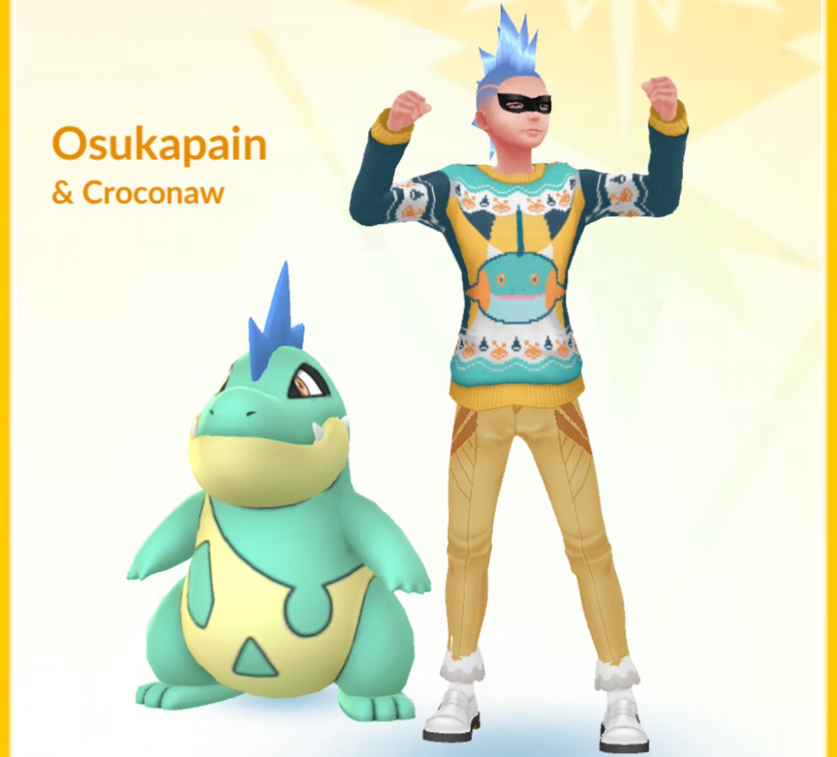 osukapain's tweet image. The shiny Totodile line up wishing you Happy classic #communityday 💦
Of course we got the drip for these 💥💥 

#DripKing 
#Stylesavant
#Pokemongo