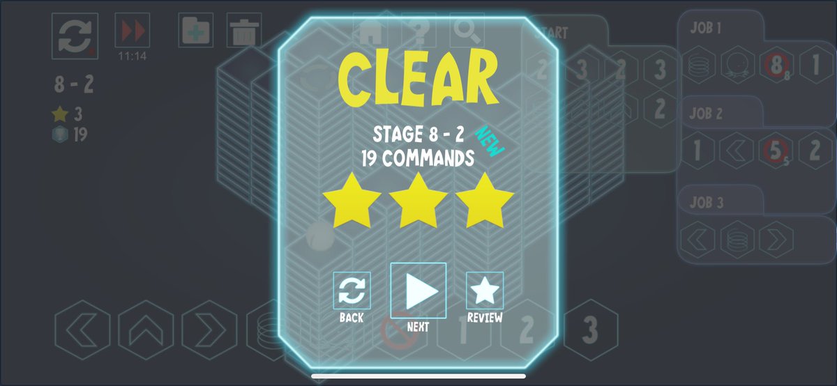 chika_kishida's tweet image. #DigitalPuppet デジタルパペット 8-2
何ヶ月も寝かせてからクリアの発想に辿り着くと、過去の自分が何故できなかったのか疑問に思うこと屡々。Ҩ(´-ω-｀)
そしてコンプリートまであと2問なんだが…良い解法が思い付かないので、きっとまた数ヶ月眠らせるのでした←